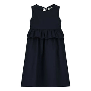 Tangerine - Ruffled midi dress | Dark Blue