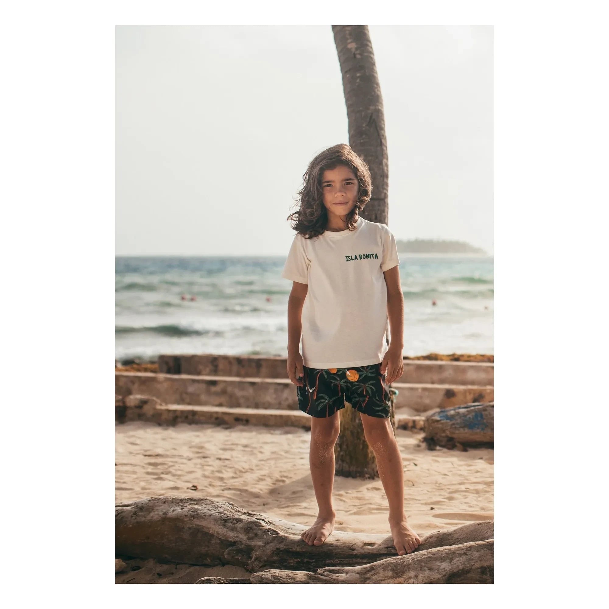 Pepita & Me - Black Palm Shorts