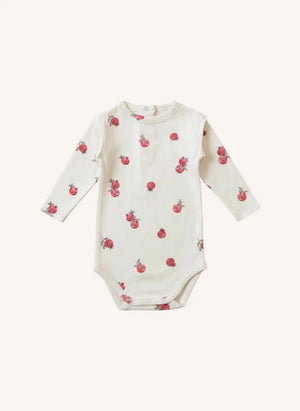 Studio Bohème - Lala Grenades Organic Cotton Bodysuit | Ecru