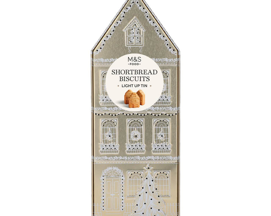M&S Food Lighted Hazelnut Cookie House