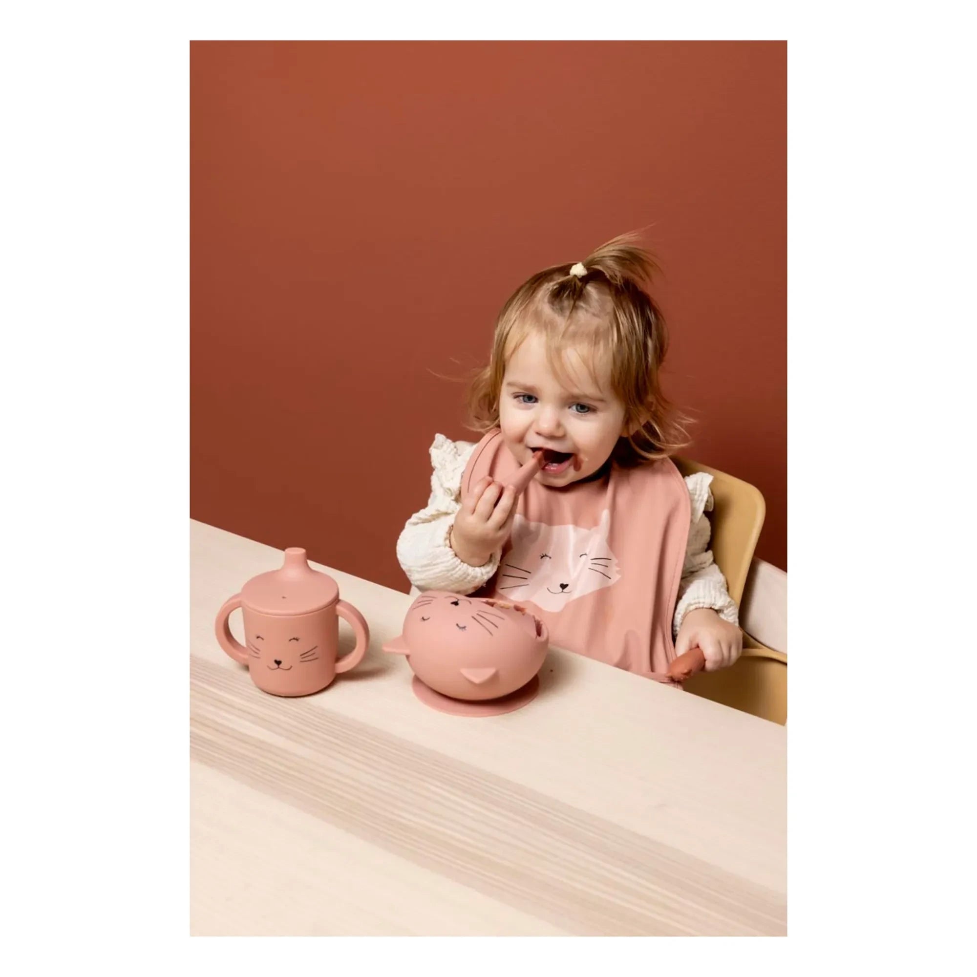 Trixie - Mrs. Cat Bebek Yemek Seti | Pembe