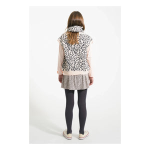 Piupiuchick - Leopard Wool Sleeveless Vest | Light Pink
