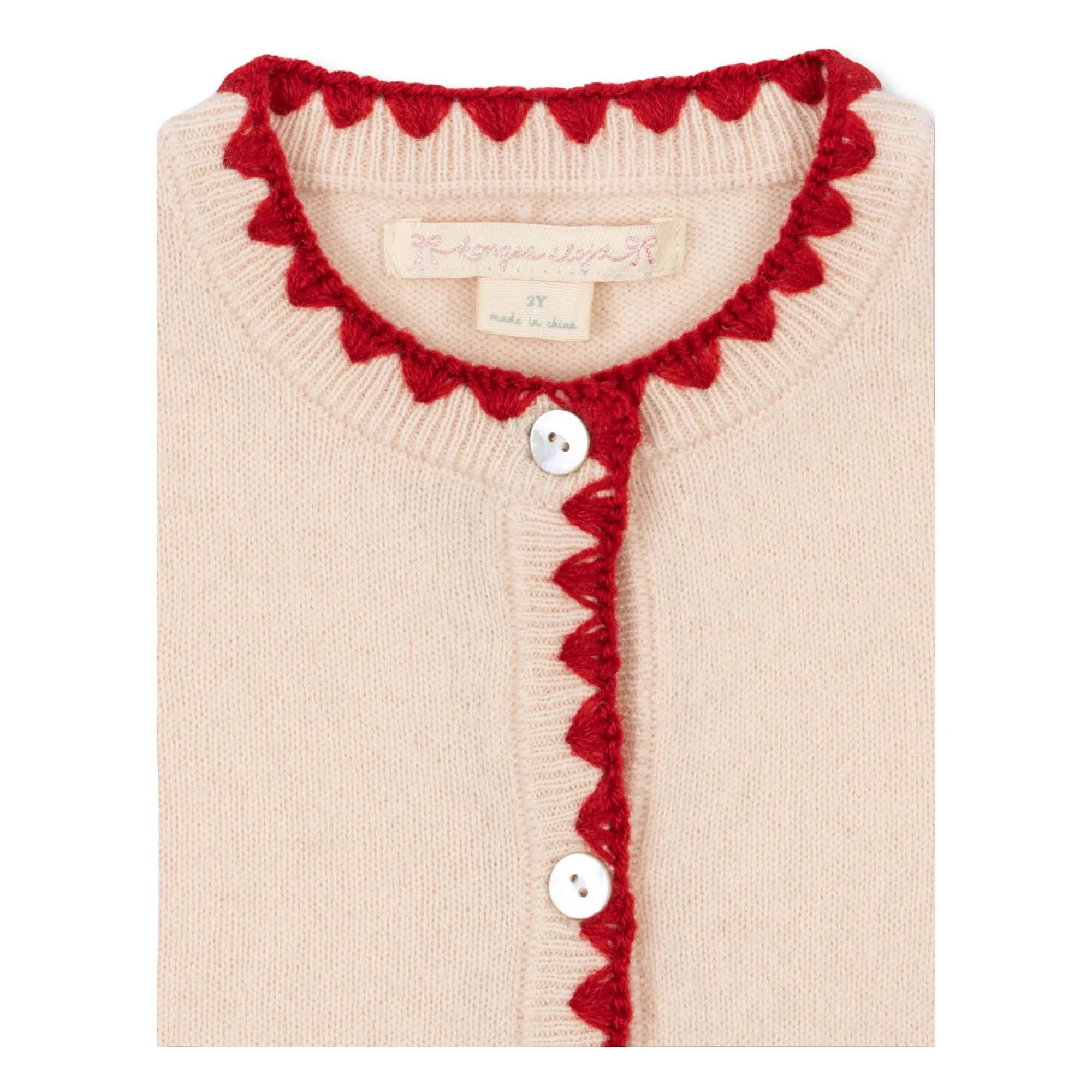 Konges Sløjd - Collette Strawberry Wool Sweater | Cream