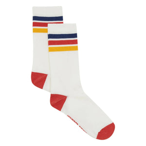 Hundred Pieces - CLASSIC STRIPES WHITE SOCKS | Off-white