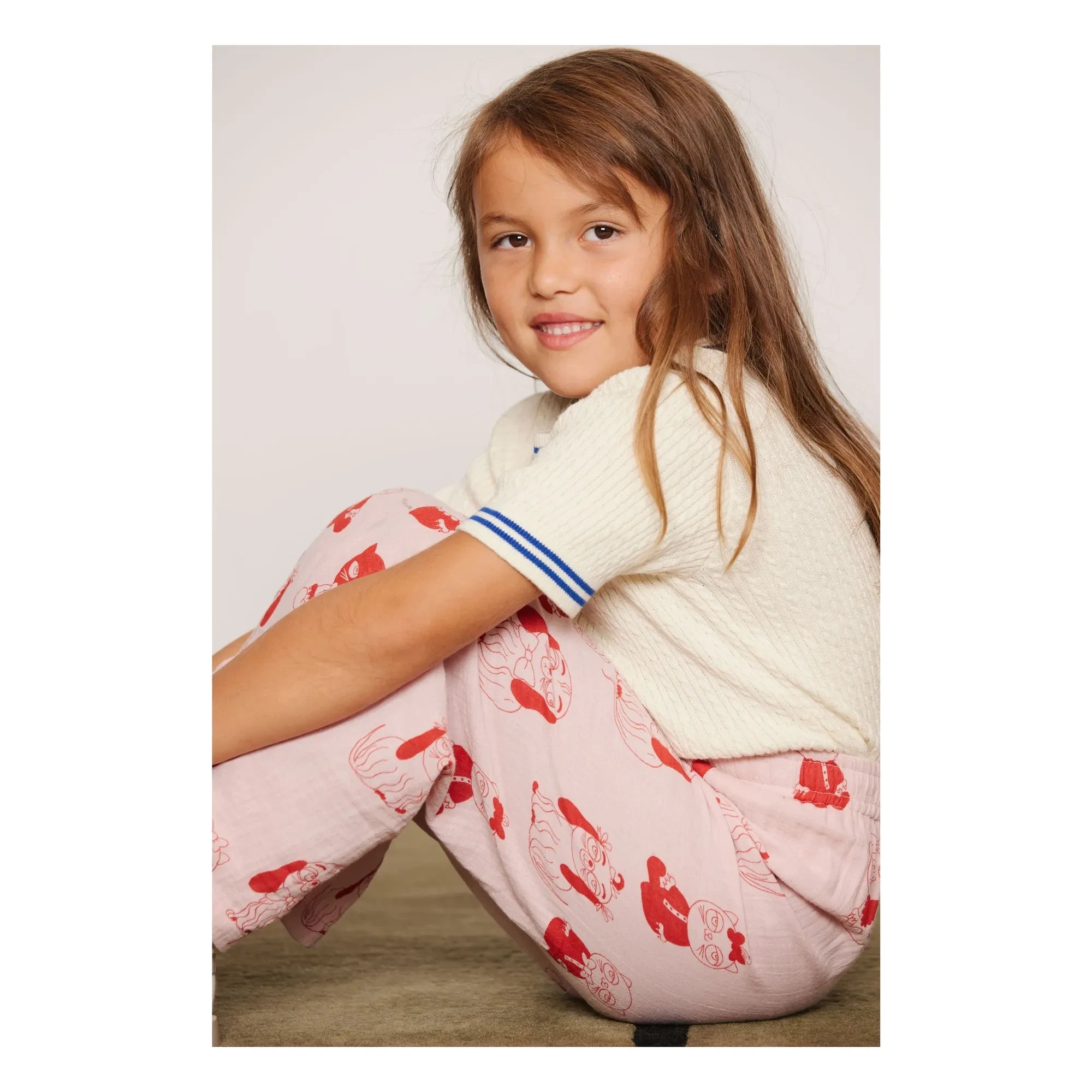 Mini Rodini - Organic Cotton Mesh T-shirt | Ecru
