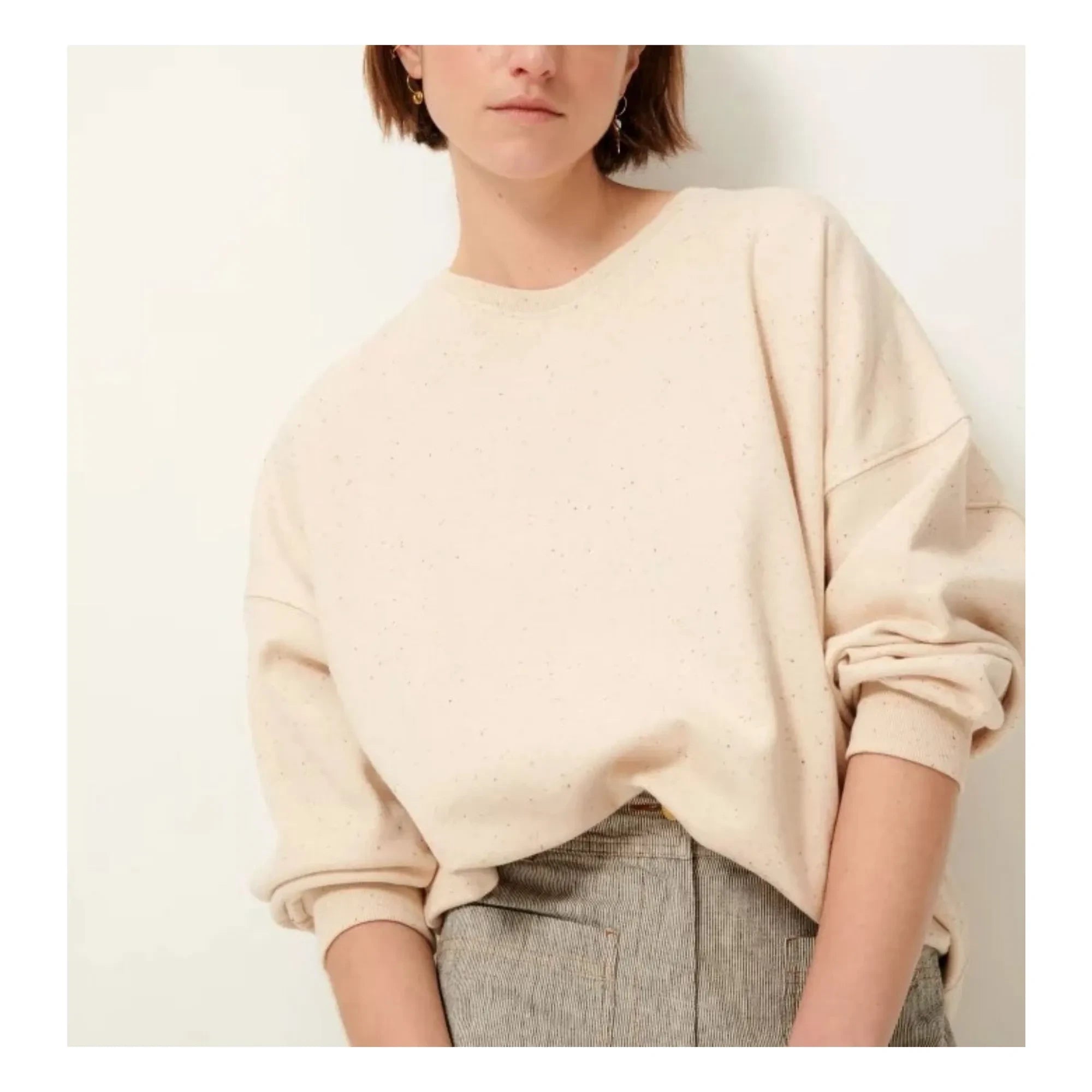 Sessùn - Oversized Chebbi Sweatshirt | Ecru