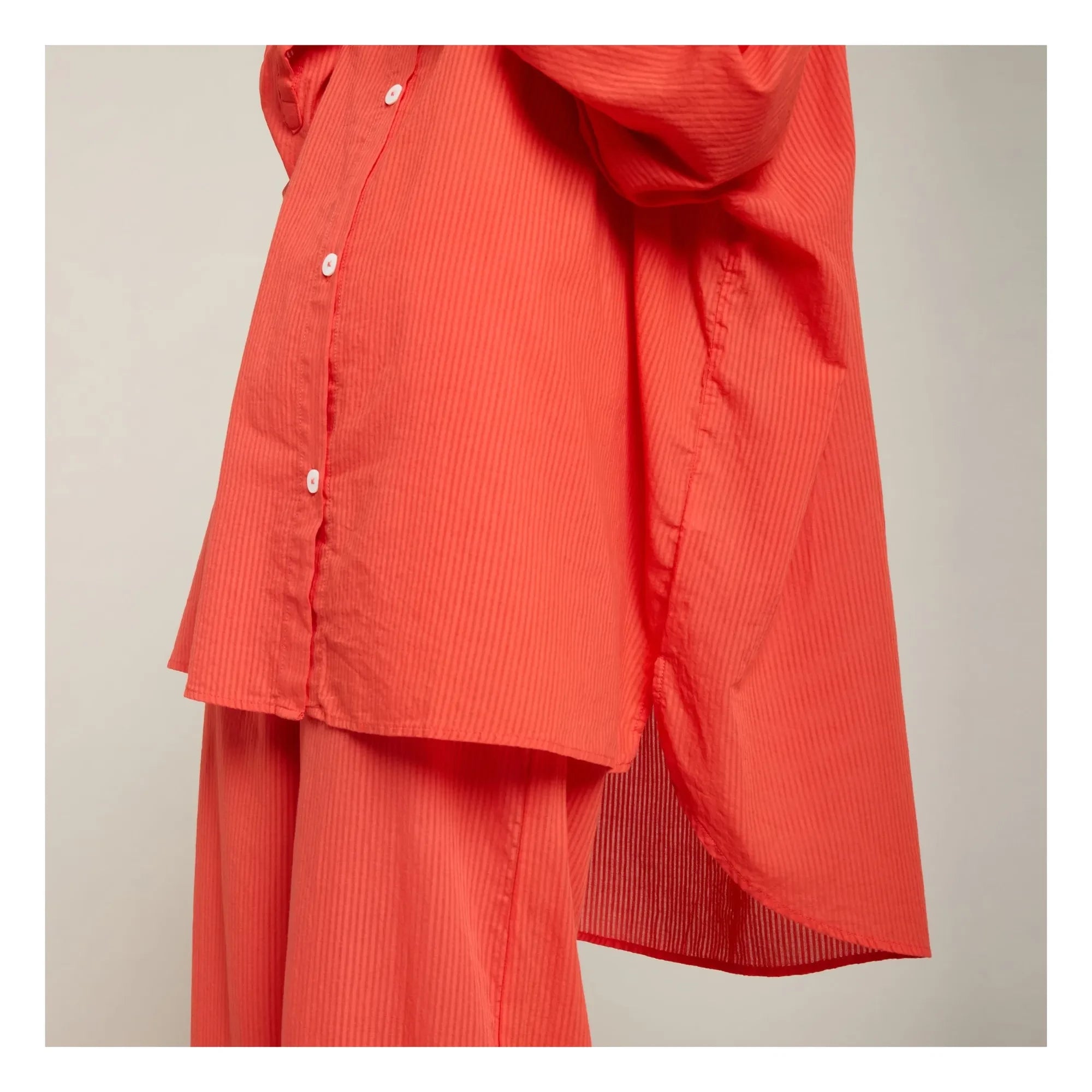 Maison Saint Julien - Port Miou Cotton Voile Dress | Coral