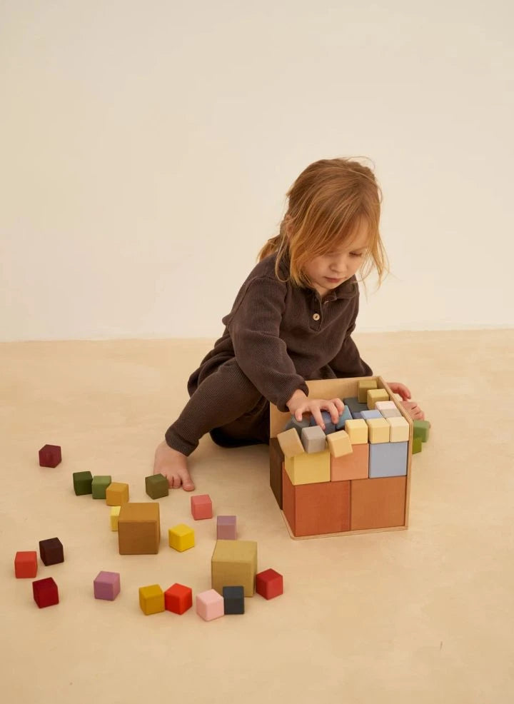 Raduga Grez - Wooden blocks - 27 pieces | Brown
