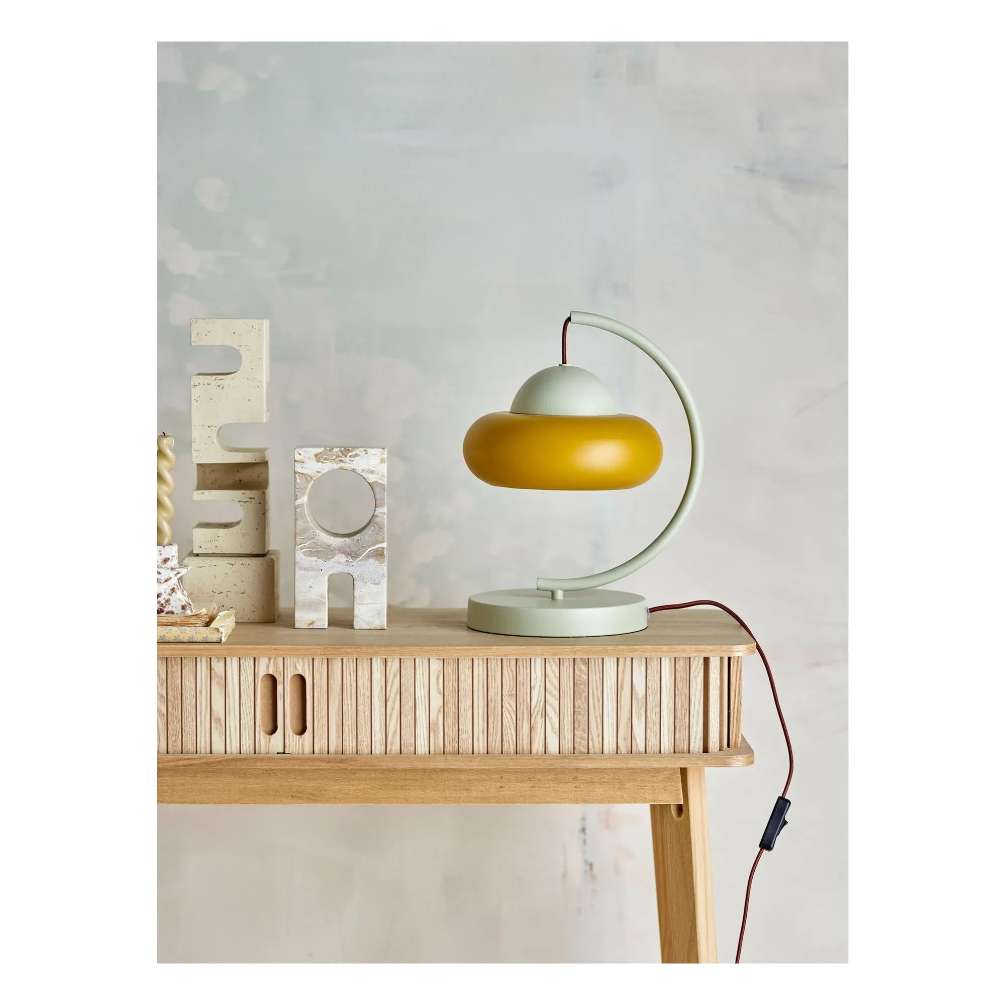 Bloomingville - Bubble Metal Table Lamp | Mint Green