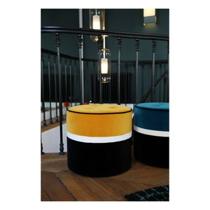Maison Sarah Lavoine - Leo Velvet Pouf | Ochre