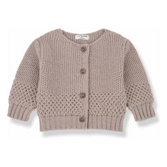 1+ in the family - Malene Merino Wool Cardigan | Nude