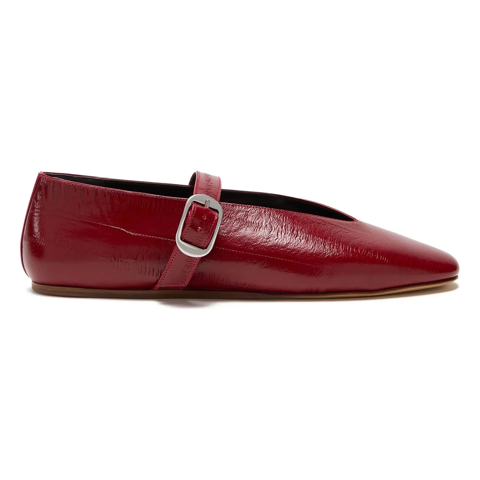 Le Monde Beryl - Stella Leather Ballerinas | Dark Red