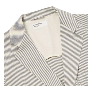Universal Works - Striped Derby Jacket | Gray