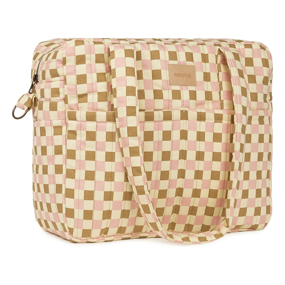 Nobodinoz - Hyde Park Mosaic baby care bag | Pink