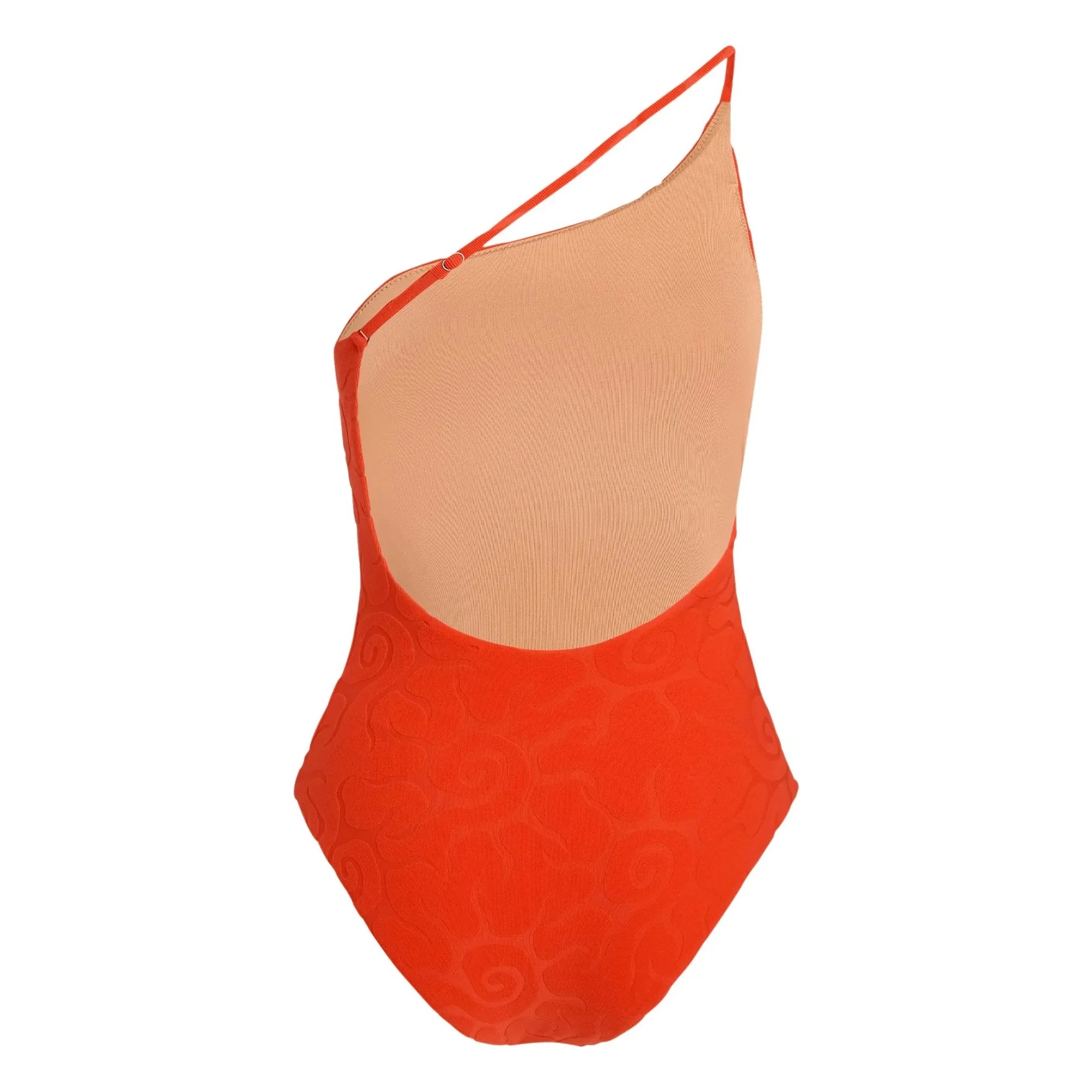 OAS - Sunero Tuffo Textured Asymmetric Swimsuit | Red