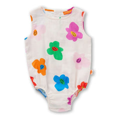 Halcyon Nights - Floral Romper | Cream