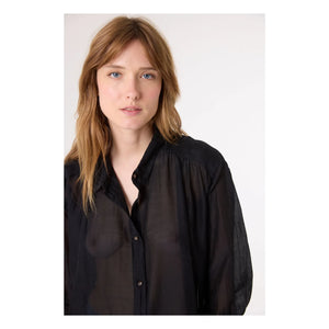 Sacrécoeur - Ali Organic Cotton and Silk Shirt | Black