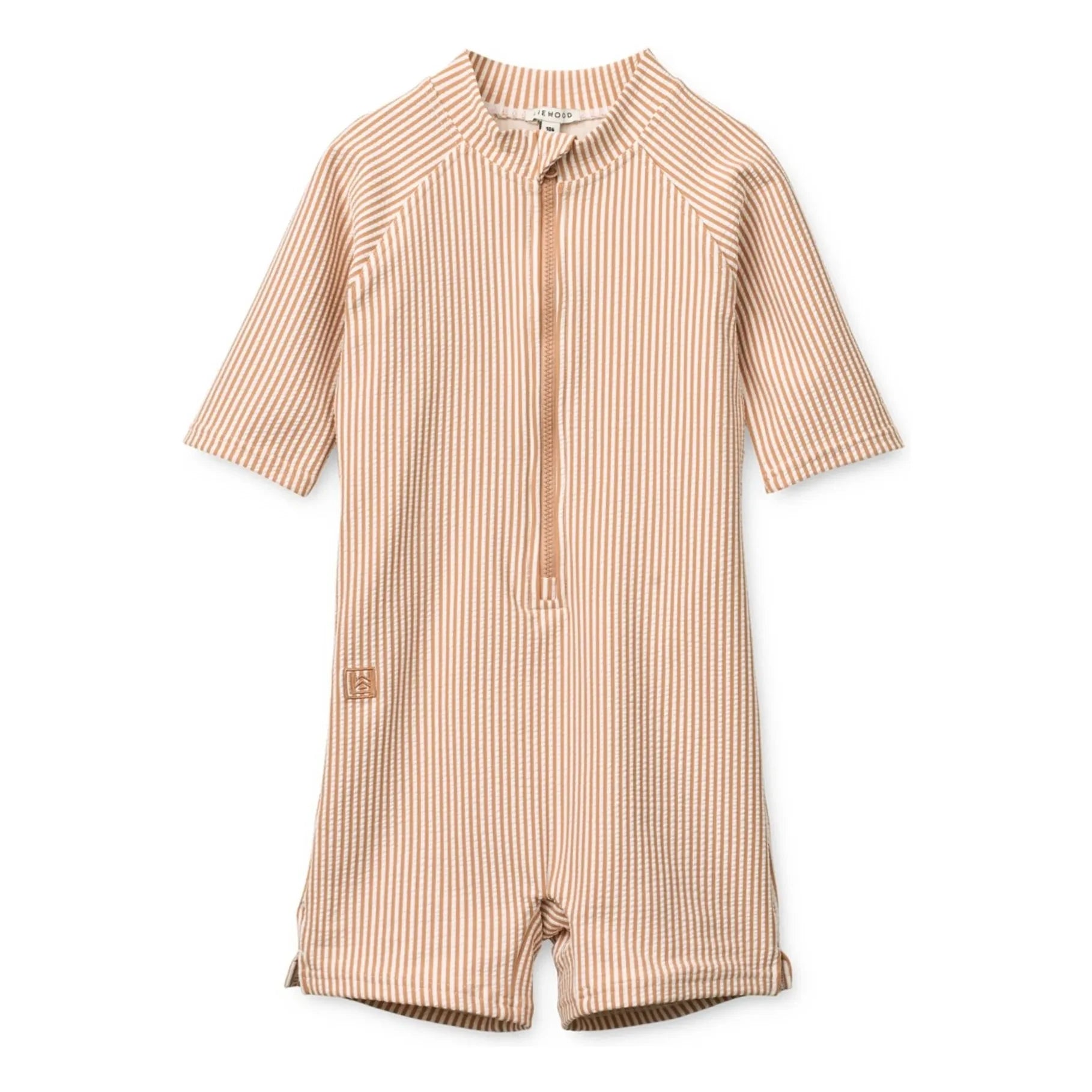 Liewood - Max Striped Seersucker UV Protection Swimsuit Jumpsuit Recycled Fiber | Pink