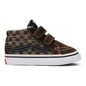 Vans - Scratch Sneakers SK8-Mid Reissue V Tonal Check | Brown