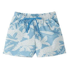 Fabula - Jungle Lace-up Shorts | Light Blue