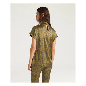 Momoni - Ulla İpek Bluz | Altın