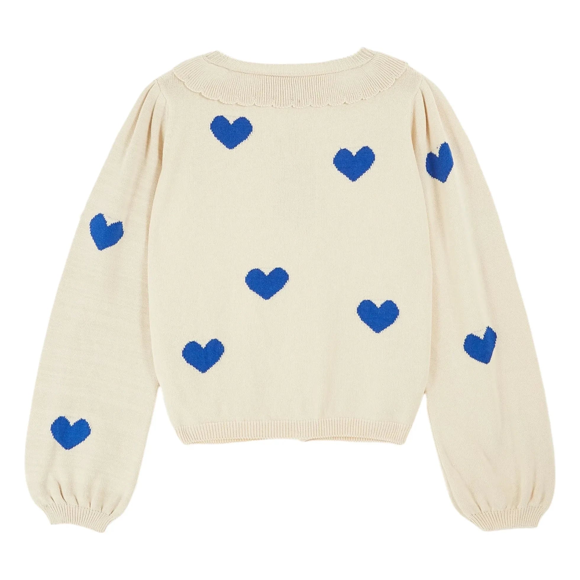 Emile et Ida - Organic Cotton Cardigan Boum | Ecru