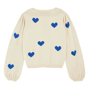 Emile et Ida - Organic Cotton Cardigan Boum | Ecru