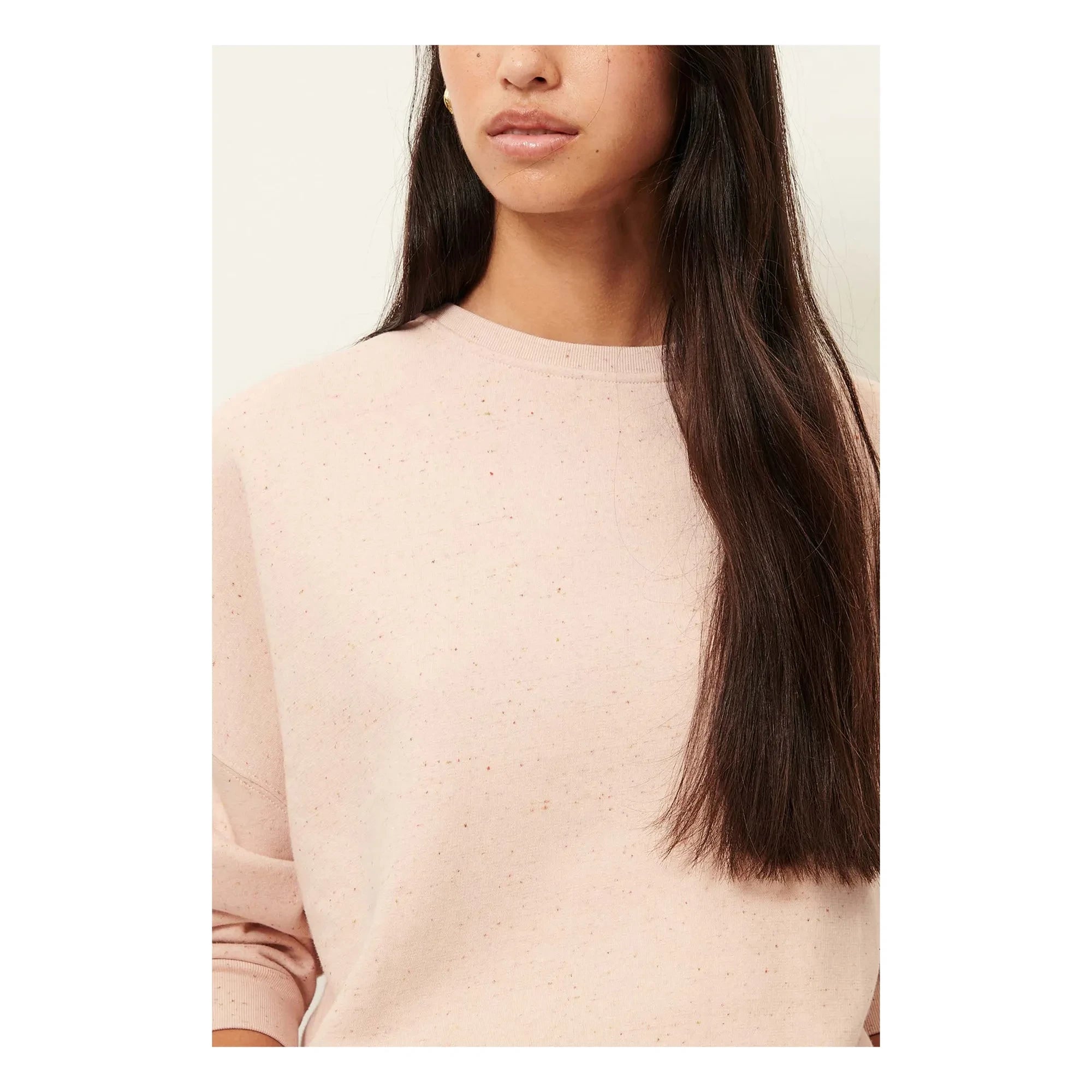 Sessùn - Chebbi Oversized Organic and Recycled Cotton Sweatshirt | Marled Pink