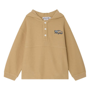 Bonpoint - Edan Organic Cotton Hoodie Sweatshirt | Beige