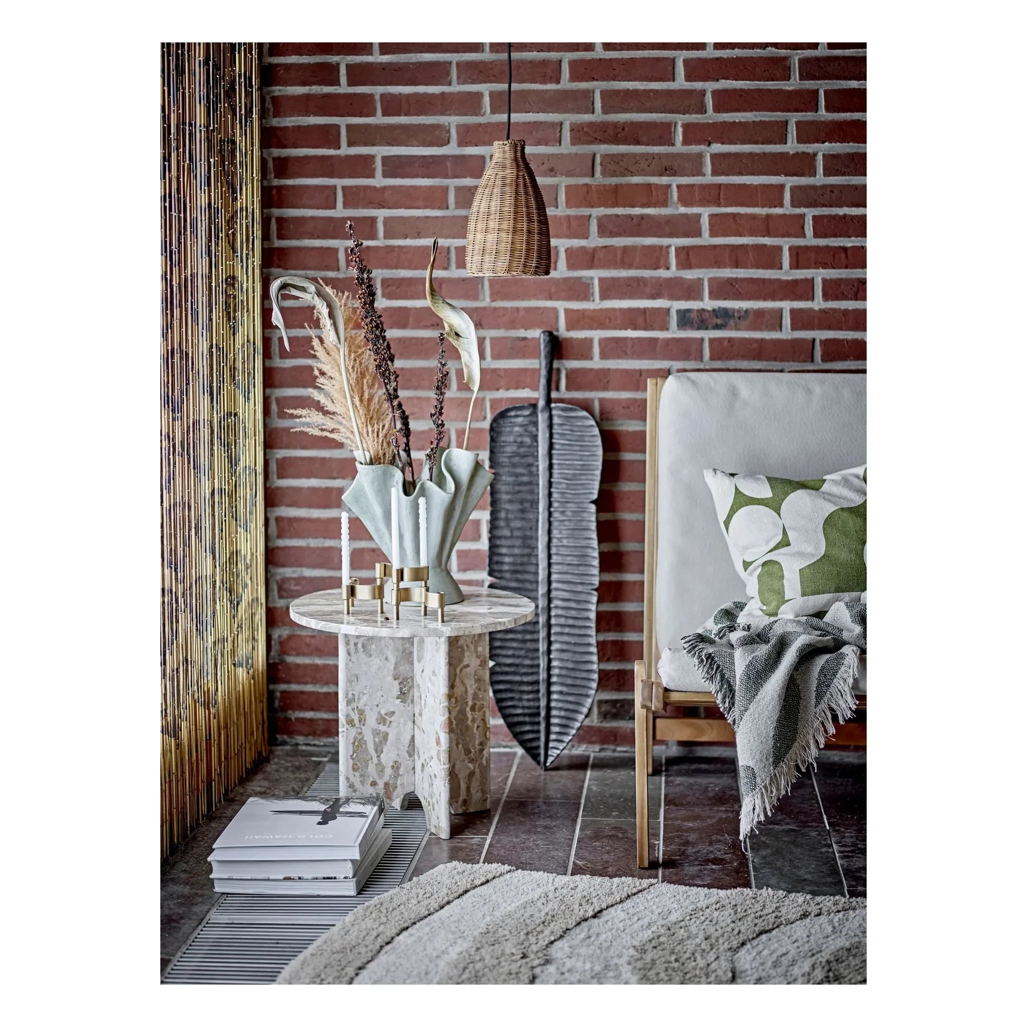 Bloomingville - Jasmia Marble Side Table | Brown