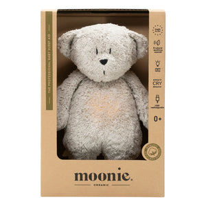 Moonie - Musical Night Light Bear | Gray