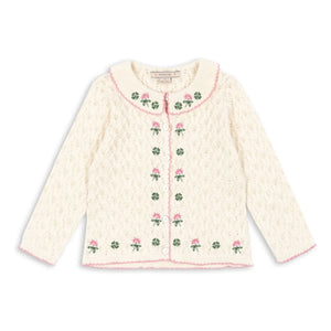 Konges Sløjd - Ajouré Rosier Cardigan | Ecru