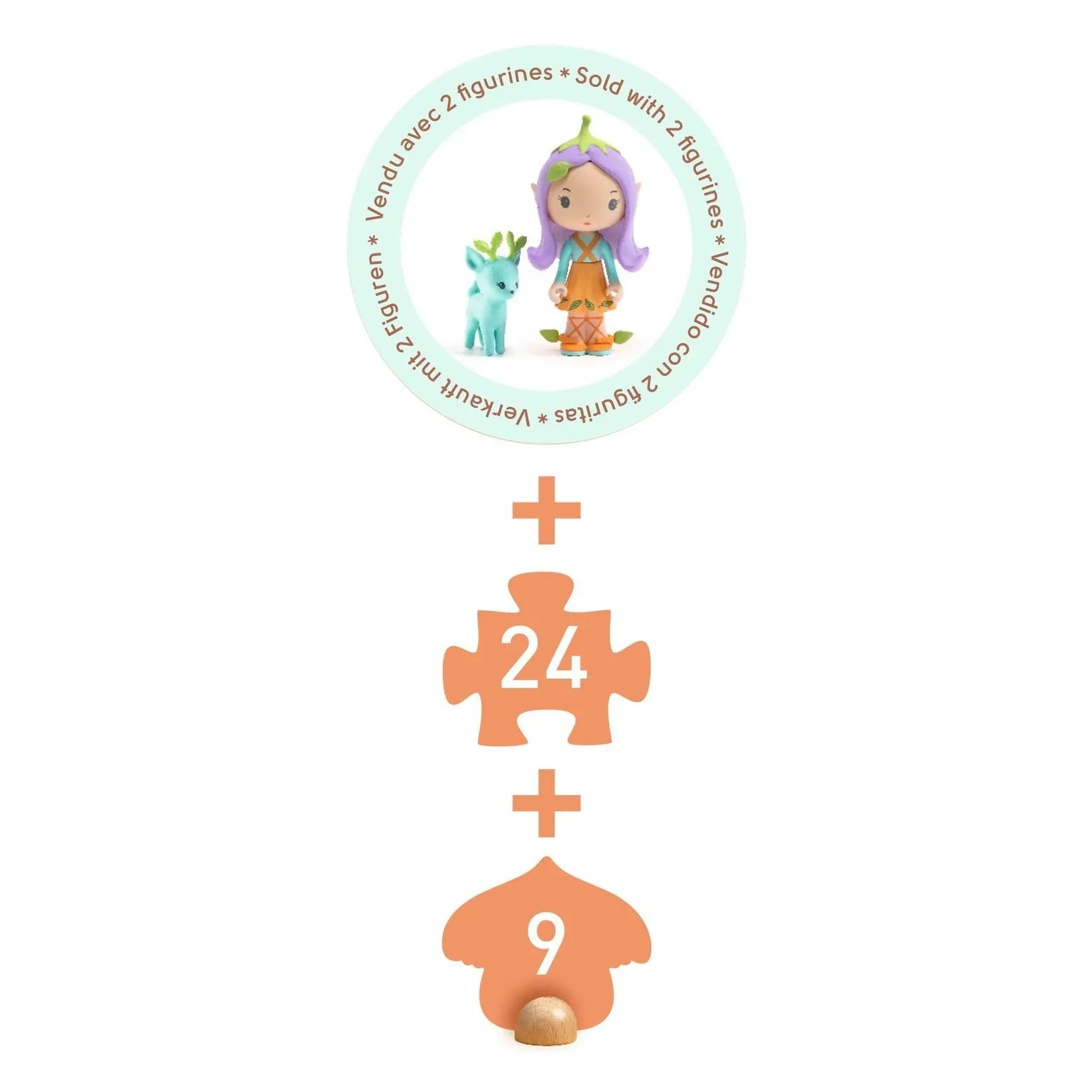 Djeco - Tinyly - Puzzl'Up Lily & Polo