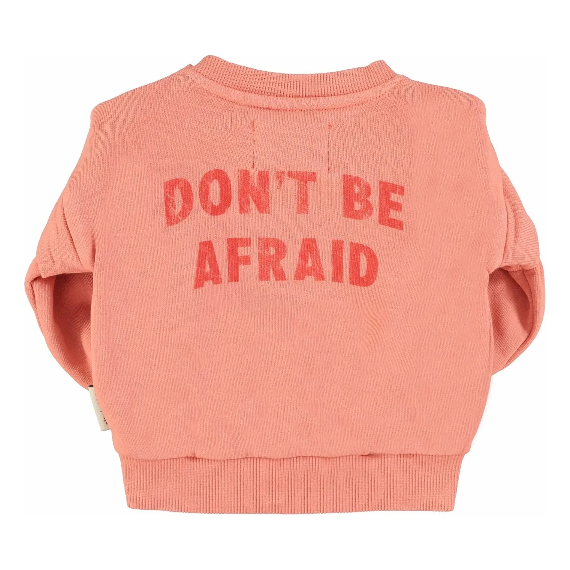 Piupiuchick - Hey Jude Organic Cotton Ruffled Sweatshirt | Coral
