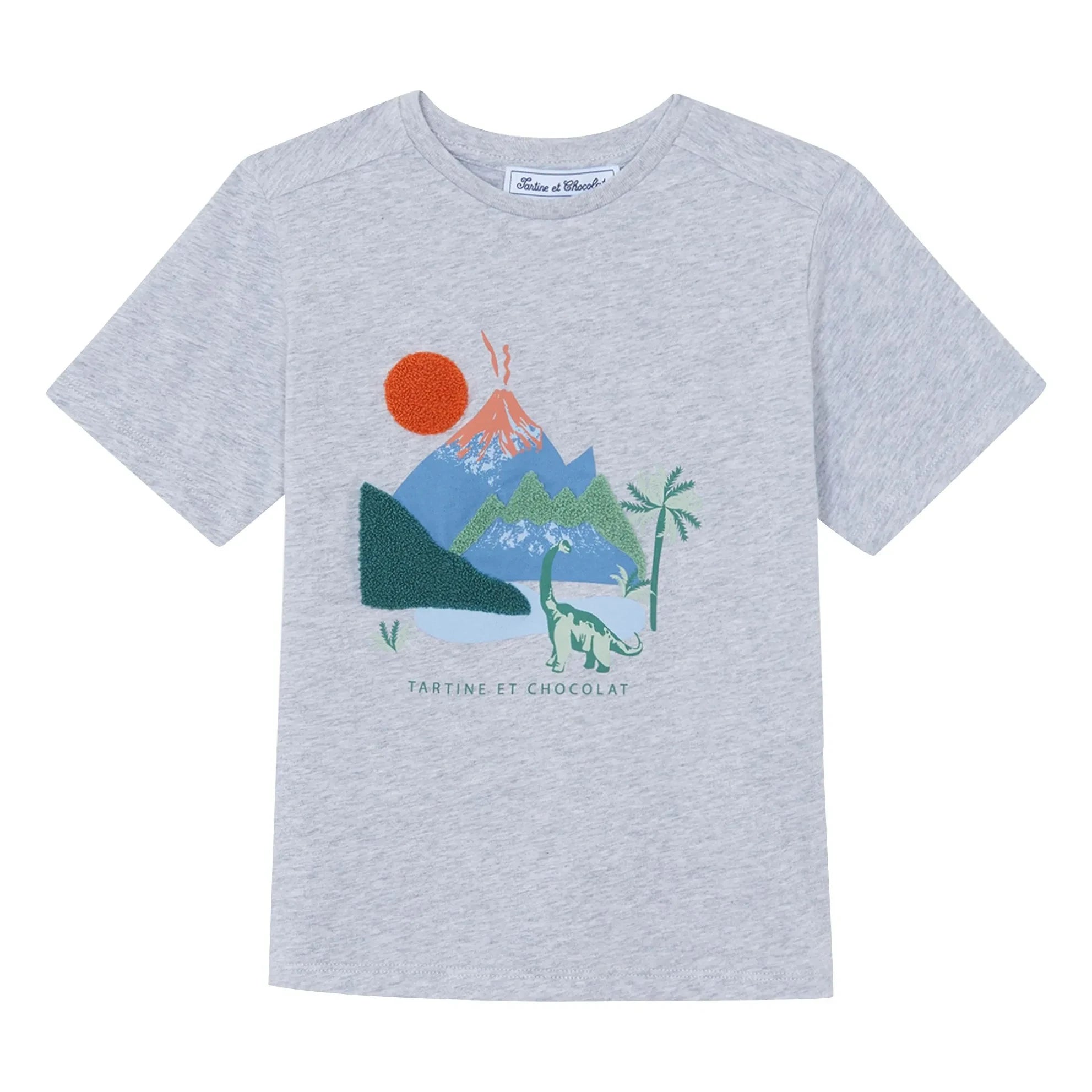 Tartine et Chocolat - Chiné Volcan T-shirt | Grey
