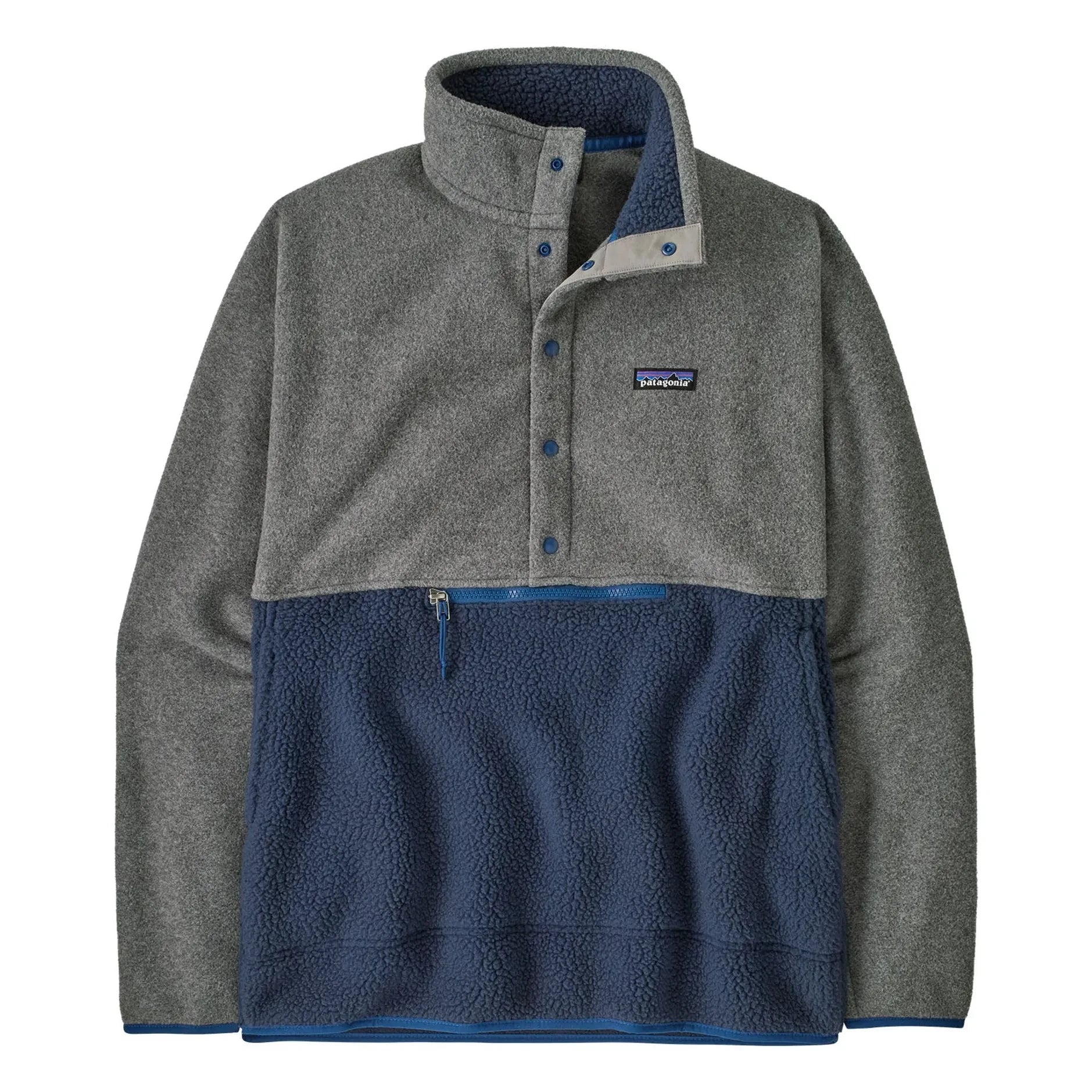 Patagonia - Retro Pile Fleece 1/2 Snap Recycled Fibers | Blue