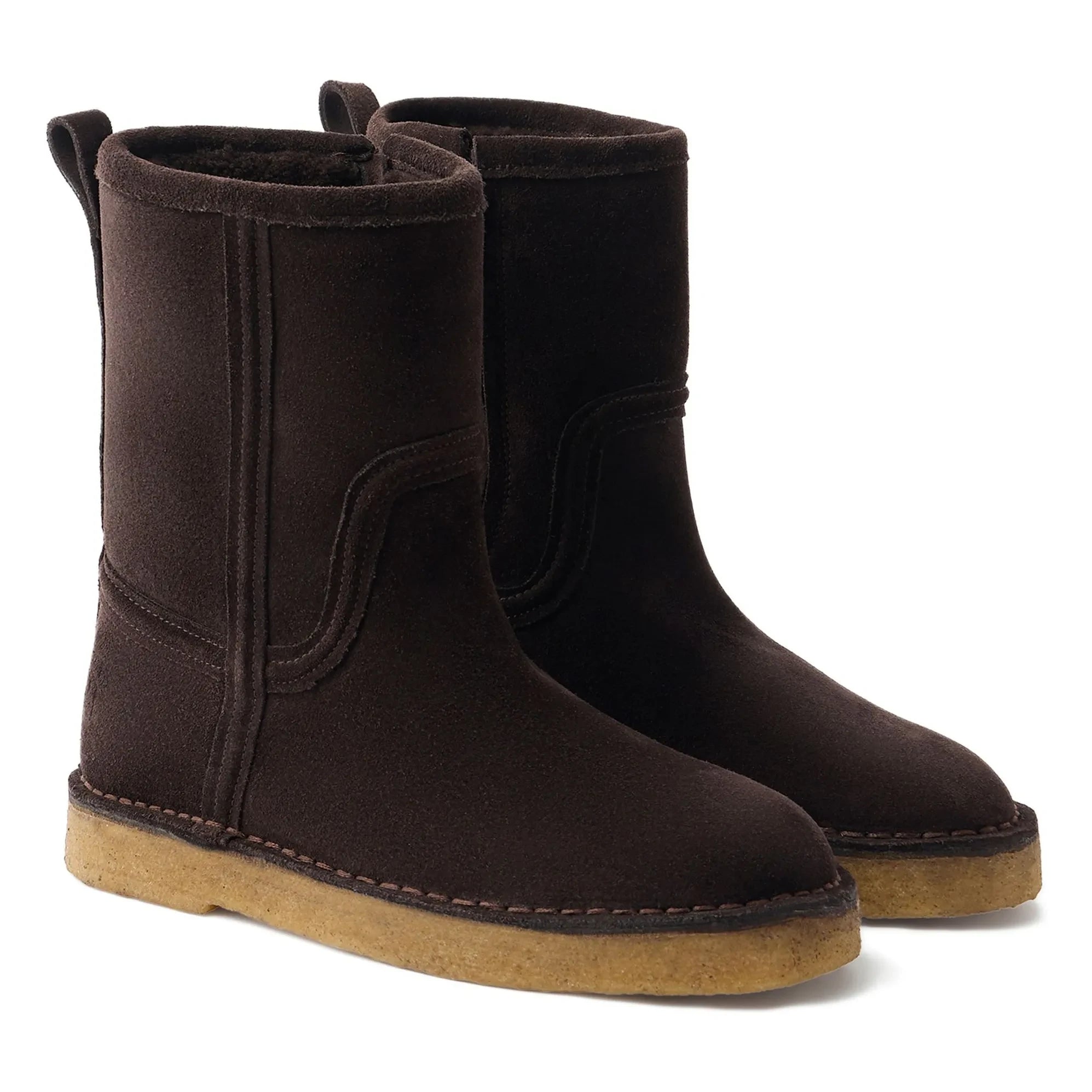 Soeur - Texas Crust Leather Boots | Brown