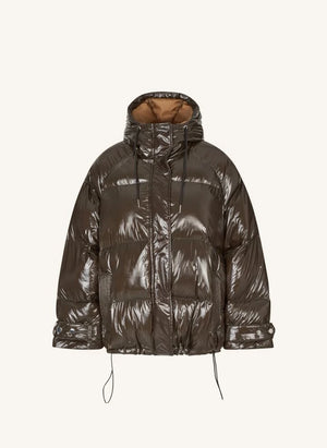 Lollys Laundry - Shelby Recycled Fiber-Filled Puffer Jacket | Brown