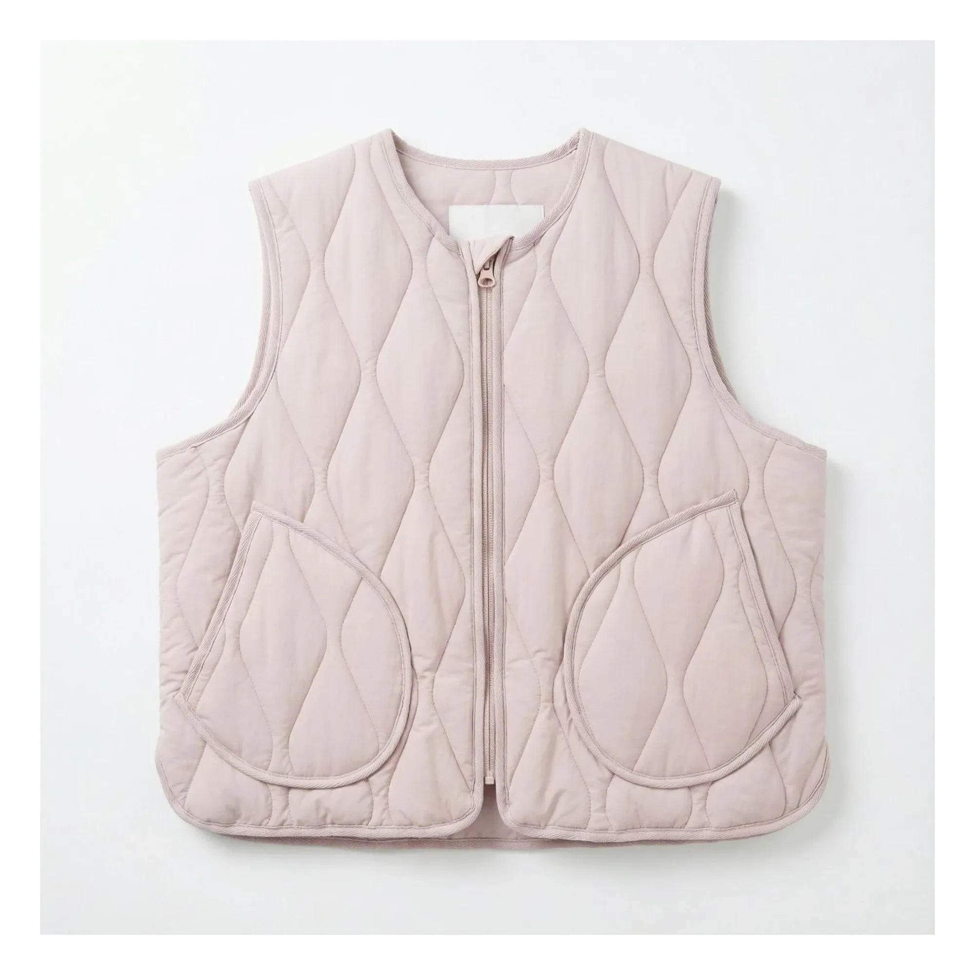 Smallable Kid - Sleeveless Quilted Cheer Jacket | Light Pink