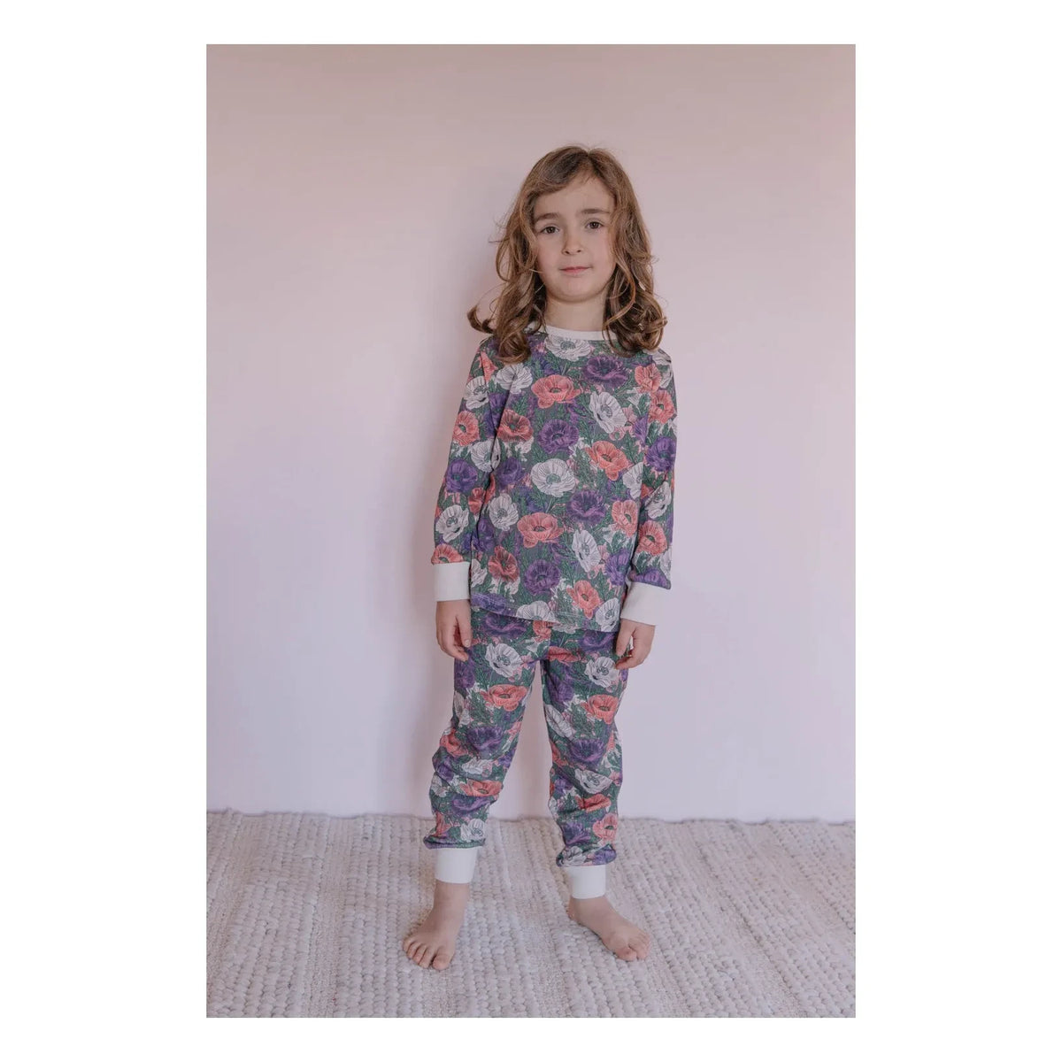 Studio Bohème - Dodo Flowers Organik Pamuk Pijama | Mor