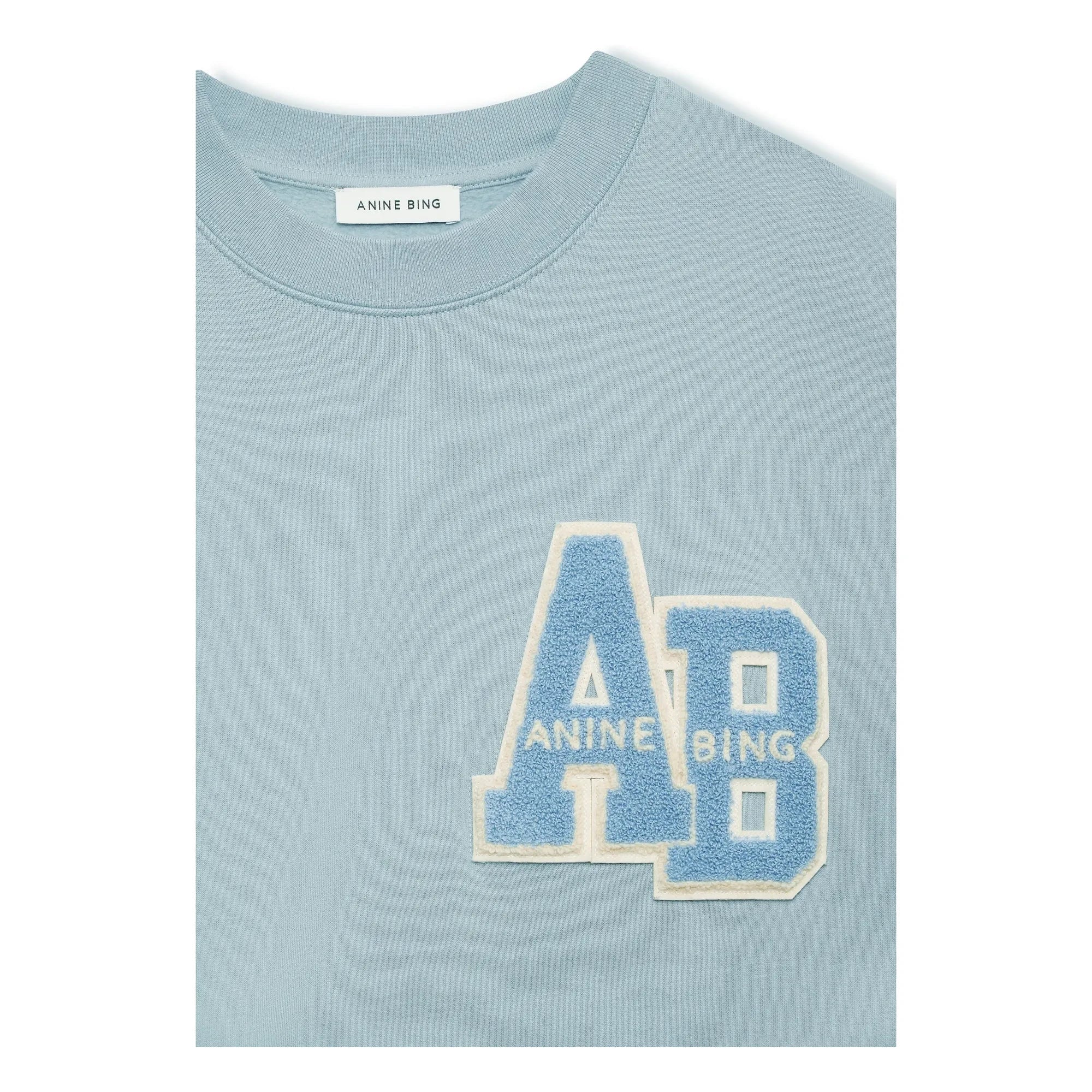 Anine Bing - Oversize Miles Letterman sweatshirt | Açık Mavi