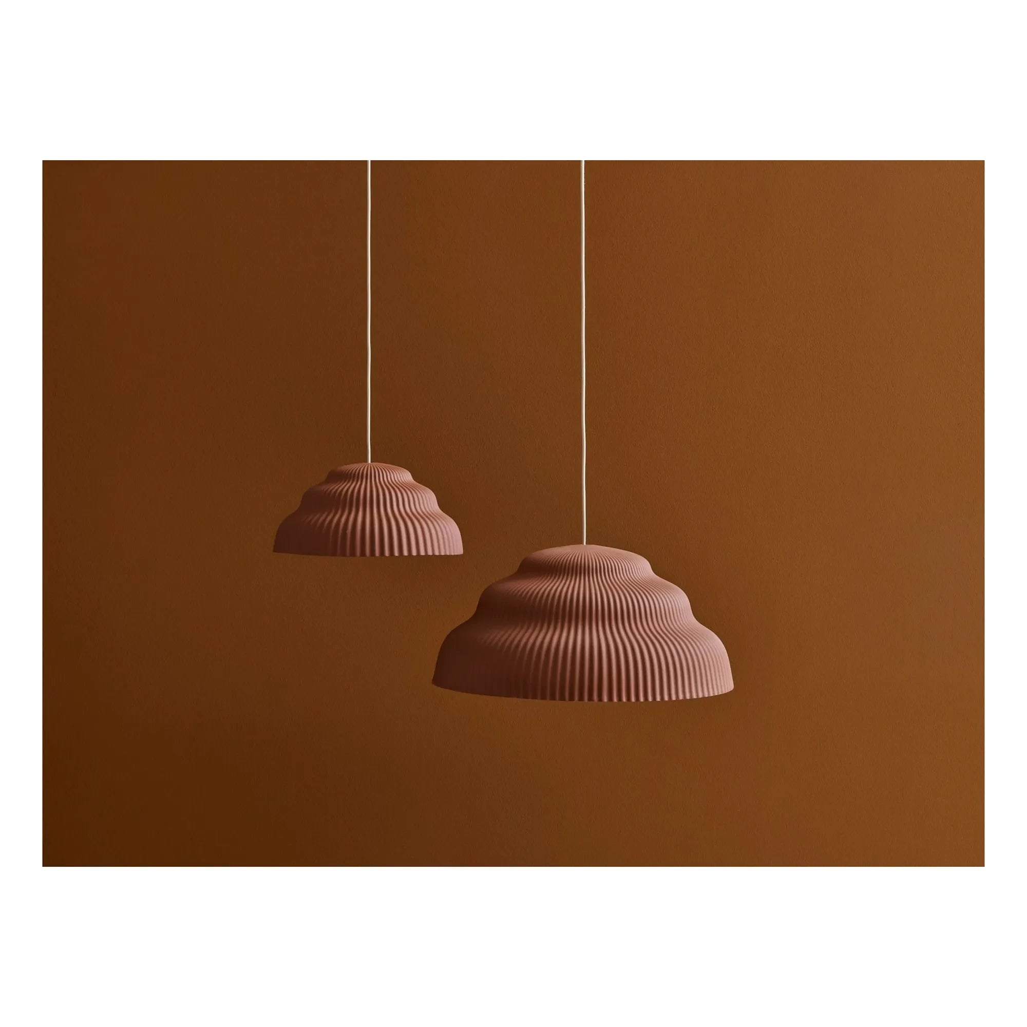 Schneid Studio - Cascading Ceramic Pendant Lamp | Rust