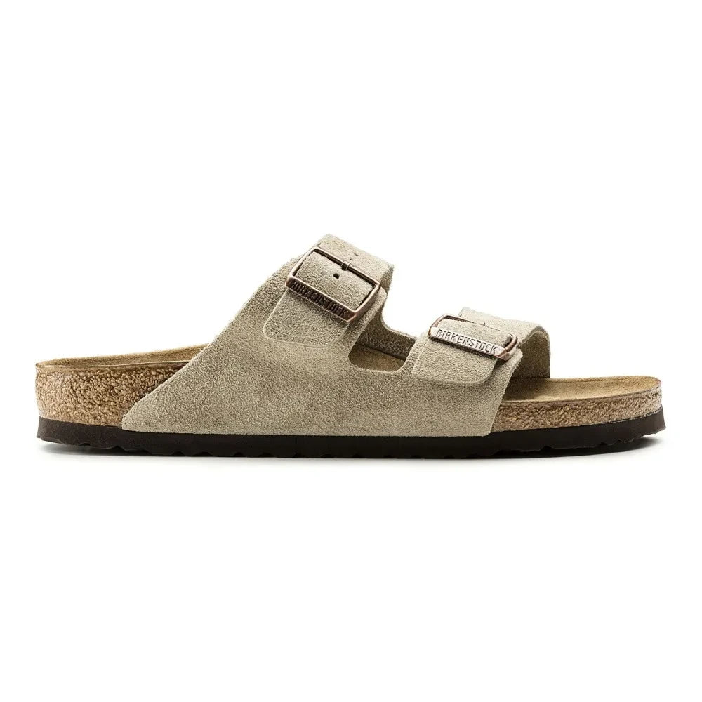 BIRKENSTOCK - Arizona Suede Sandals | Dark Beige Brown