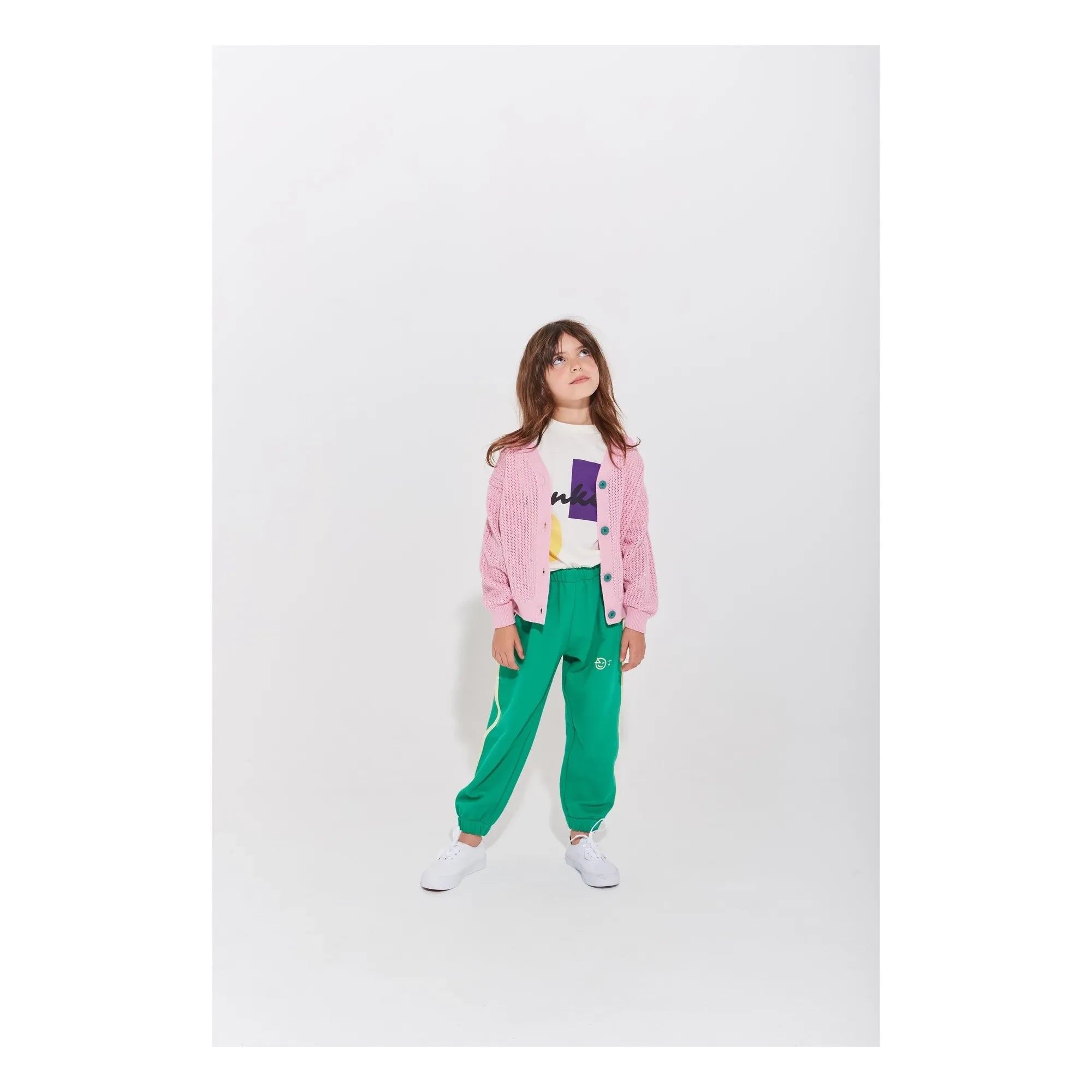 Wynken - Organik Pamuk Kontrast Jogger | Yeşil