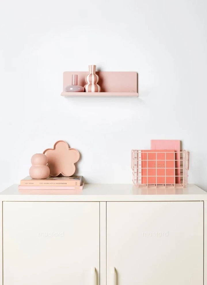 Mustard Made - Ledge Metal Wall Shelf | Blush