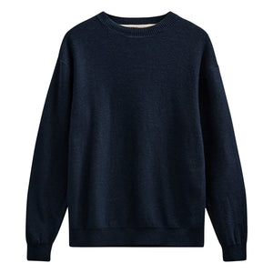 Anerkjendt - Akebbe Cotton Sweater | Dark Blue