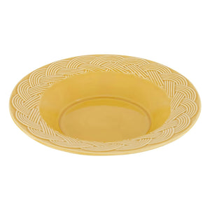House of Capricorn - Wicker Soup Plate | Mustard
