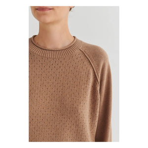 FUB - Pointelle sweatshirt | Ekru