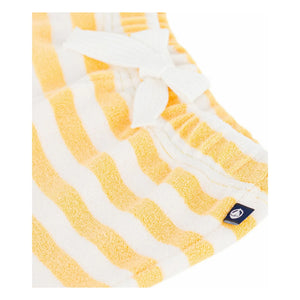 Petit Bateau - Striped Terry Shorts | Yellow