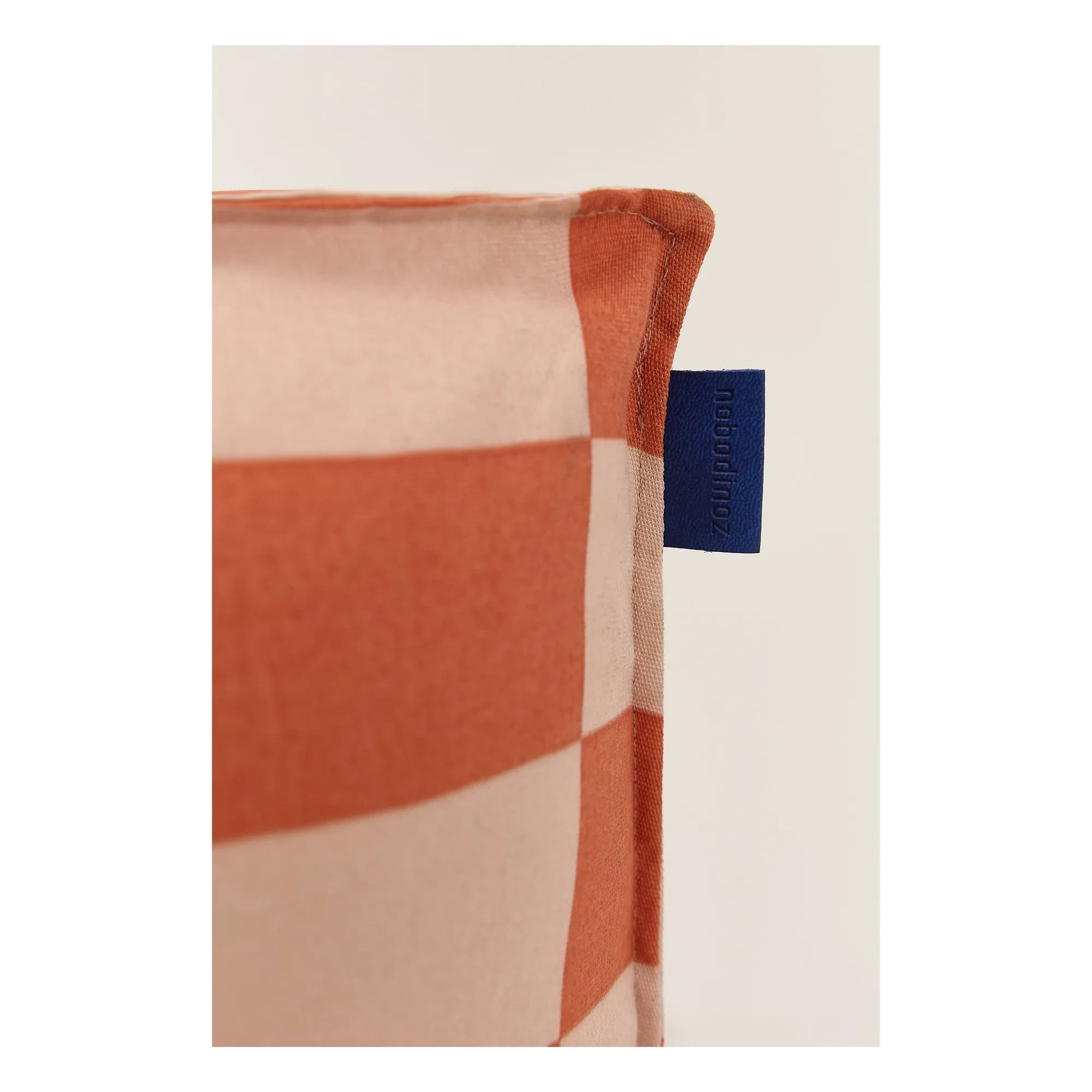 Nobodinoz - Matteo Tiles outdoor long pouf | Orange